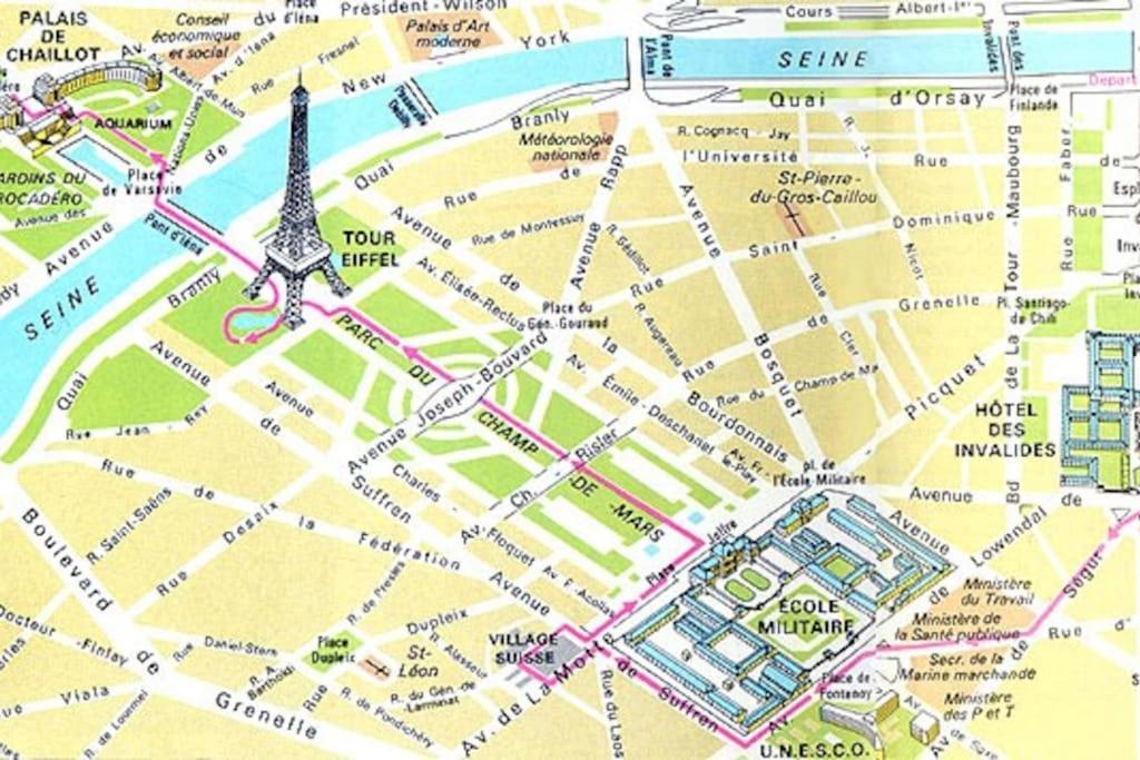 Studio Chic Paris Tour Eiffel Near Eiffel Tower 7Th Floor Екстериор снимка