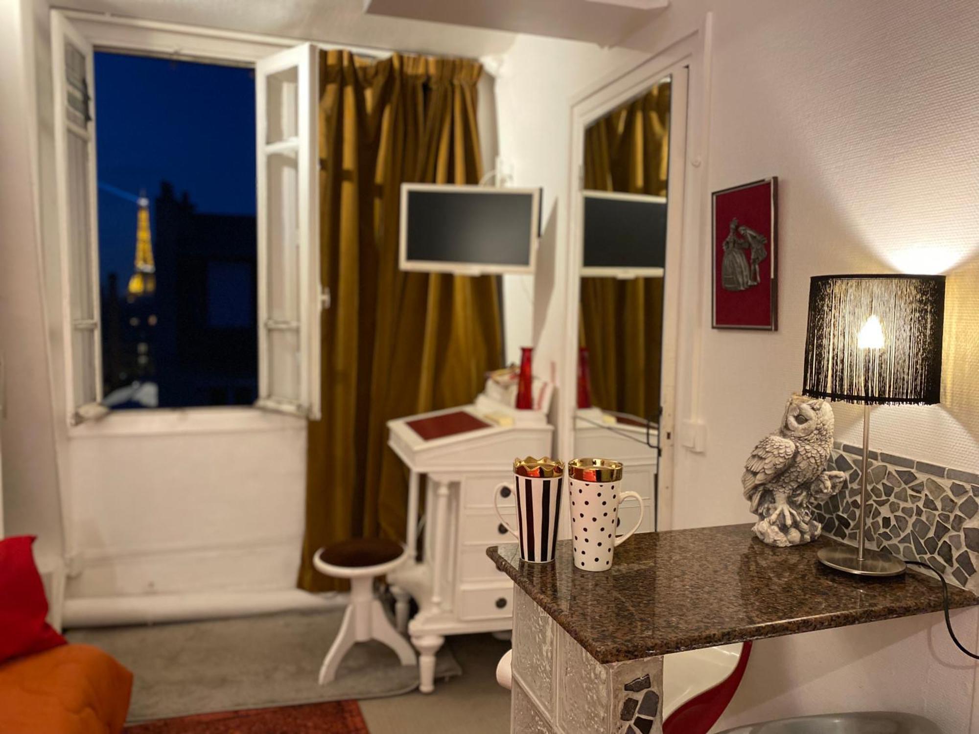 Studio Chic Paris Tour Eiffel Near Eiffel Tower 7Th Floor Екстериор снимка